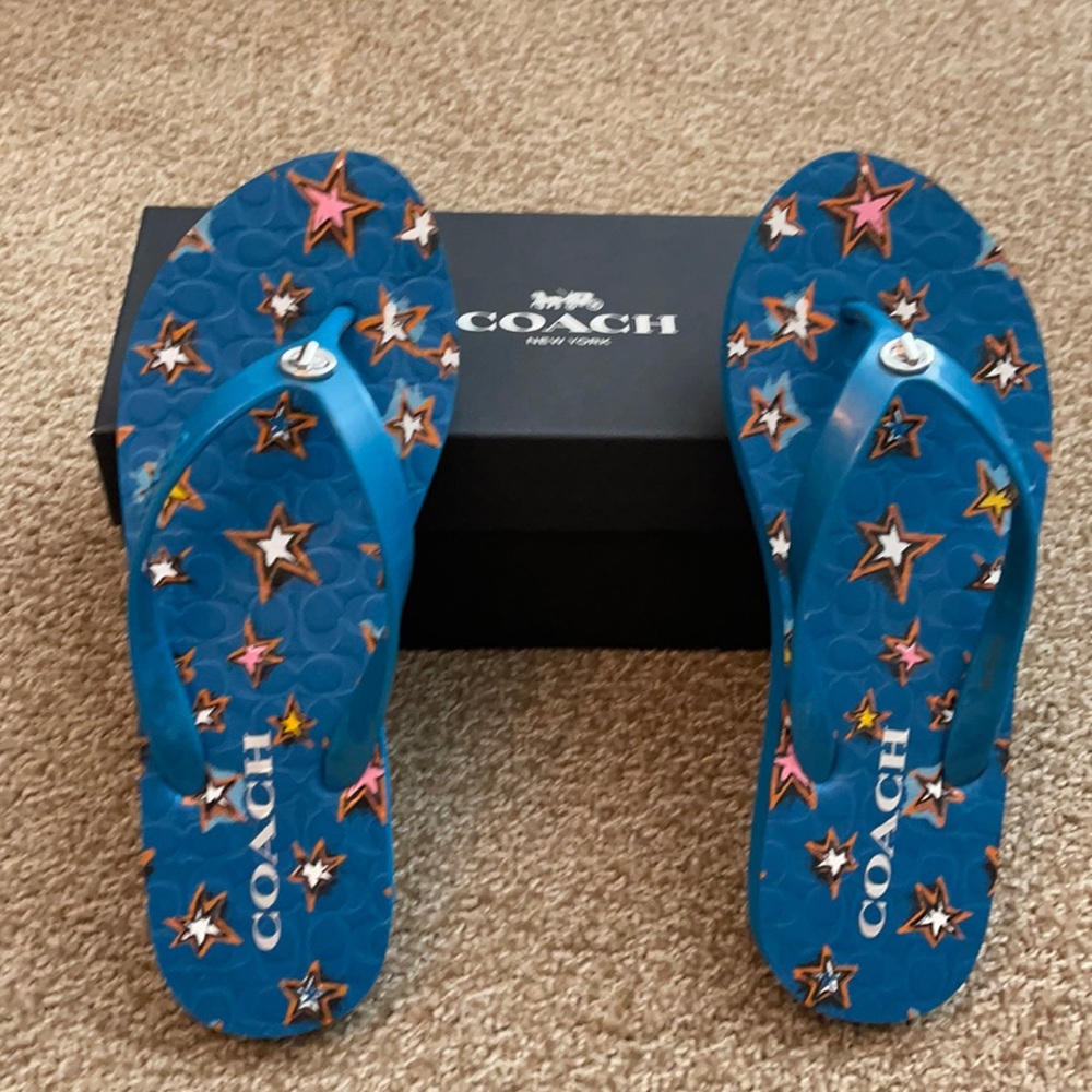Coach flip flops